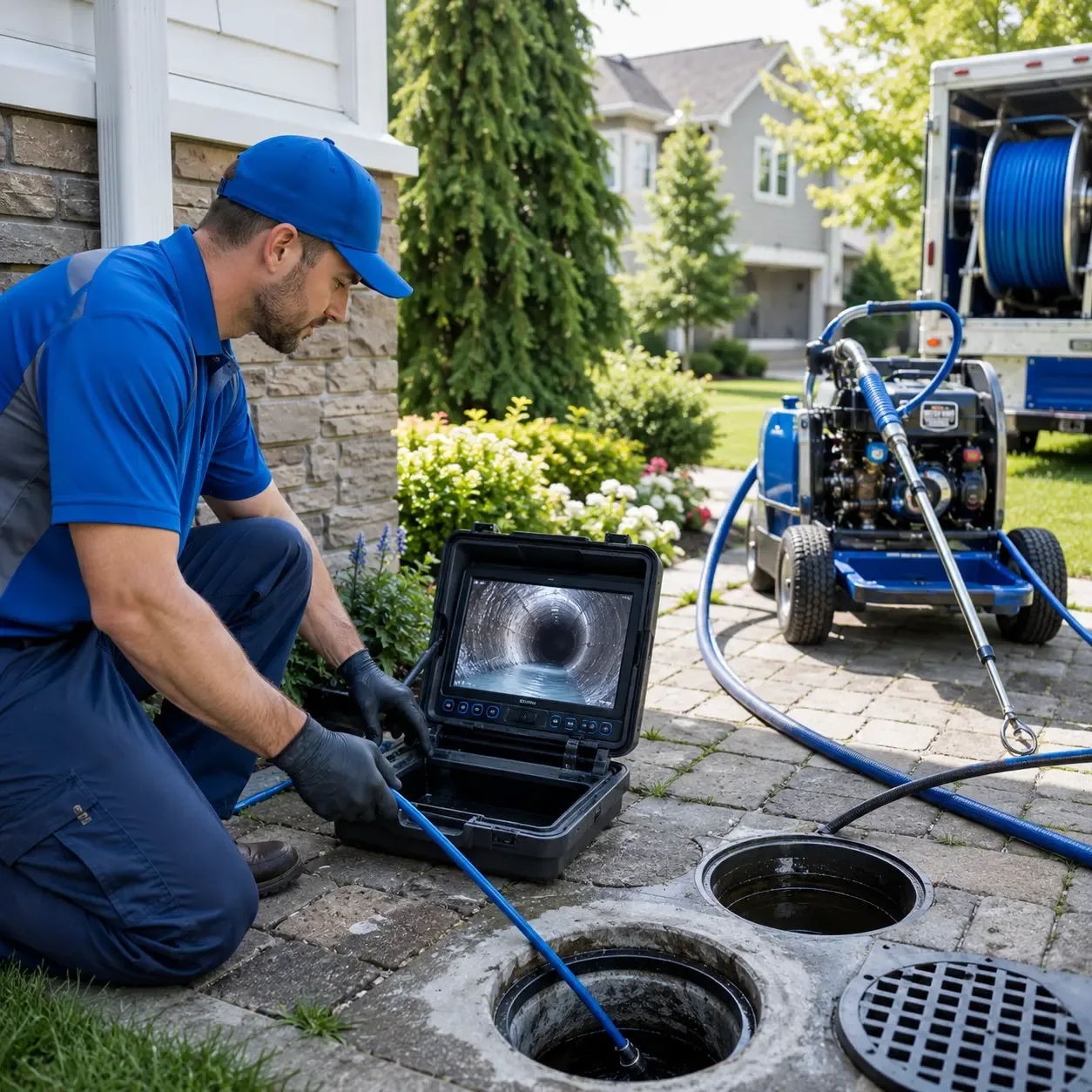Outdoor drain cleaning professionals serving Little Meadows, PA
